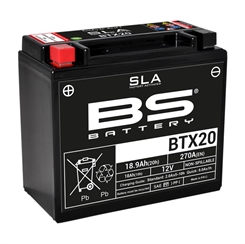 BS Battery MC Batteri AGM 12V 270A 18Ah - Plus Pol Venstre Side